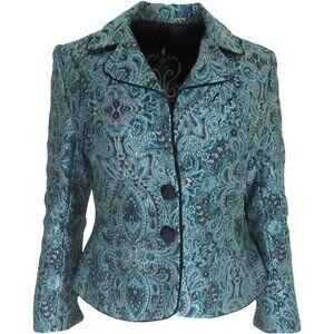 Vintage Brocade Paisley Embroidered Blazer
